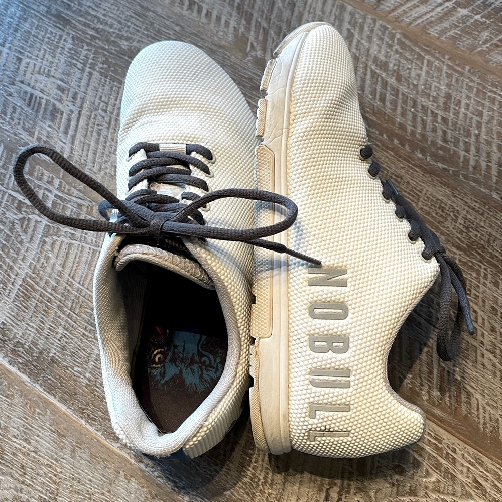Nobull project white trainers